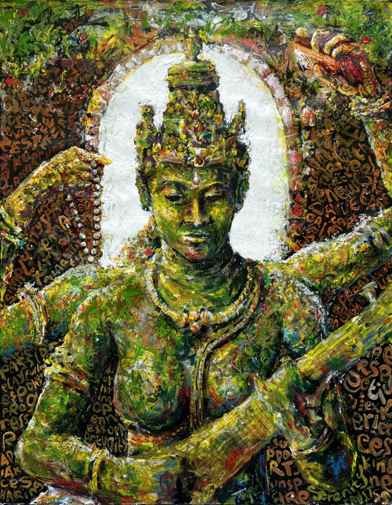 Eco-friendly contemporary Balinese art for sale in Ubud